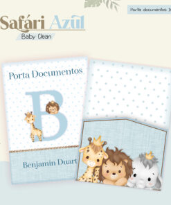 Porta Documentos Sáfari Azul