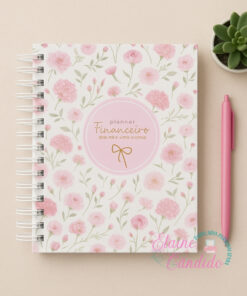 Planner Financeiro Feminino Floral