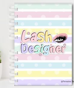Agenda Profissões - Lash Designer Candy Color