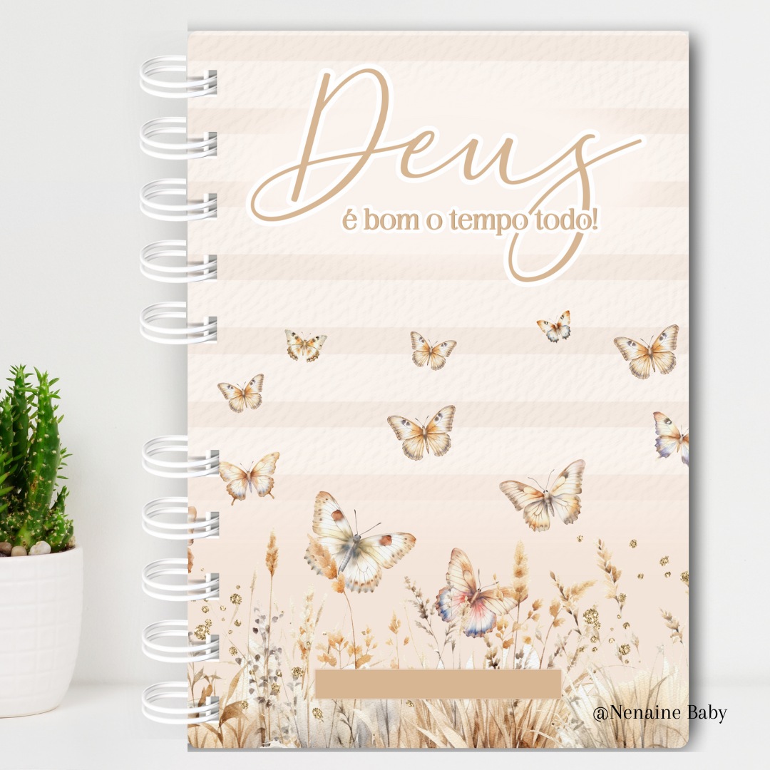 Agenda Cristã - Deus É Bom o Tempo Todo - boho