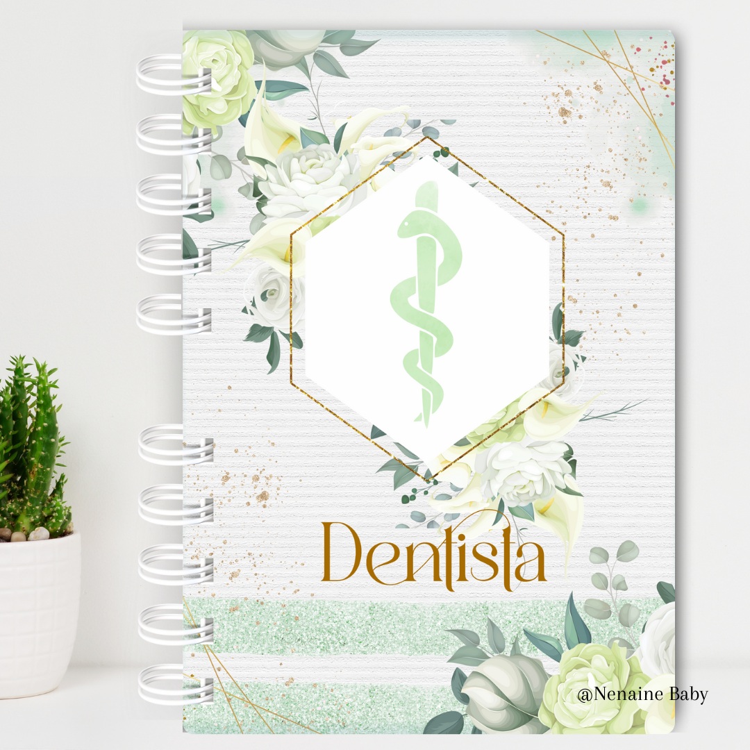 Agenda Profissões - Dentista Floral