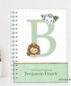 Caderneta de Saúde - Safári Verde Menino