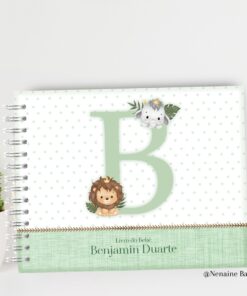 Livro do Bebê - Sáfari Verde Menino