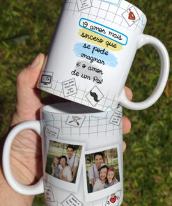 Caneca de Porcelana Pais - Amor Sincero