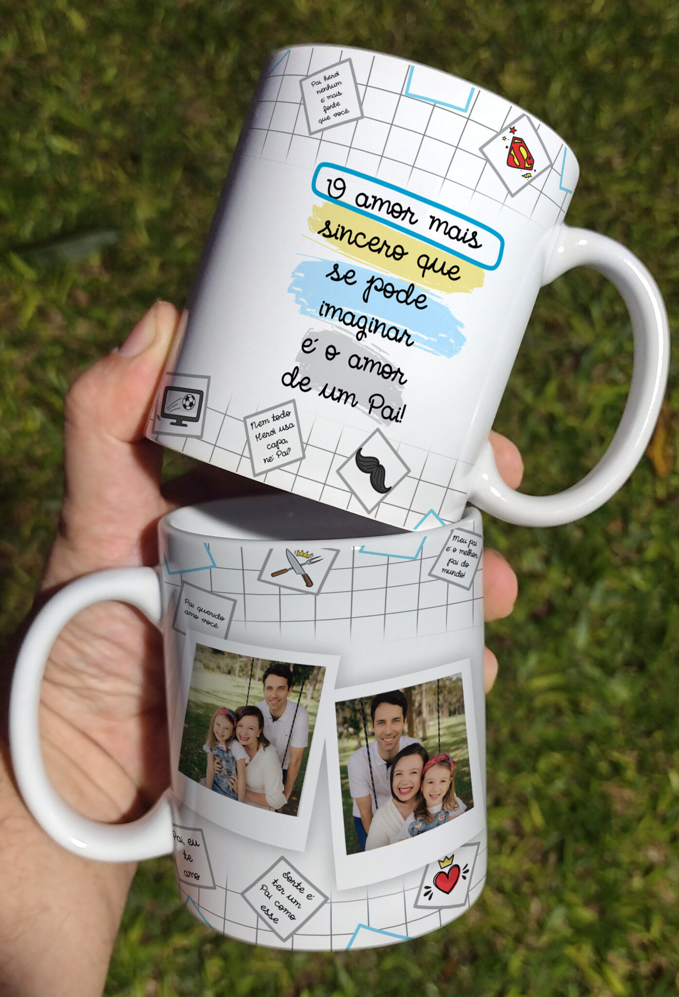 Caneca de Porcelana Pais - Amor Sincero