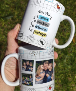 Caneca de Porcelana Pais - Ser pai É