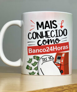 Caneca de Porcelana Pais - Mais Conhecido Como Banco 24Horas