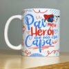 Caneca de Porcelana Pais - Pai Meu Herói que não usa capa