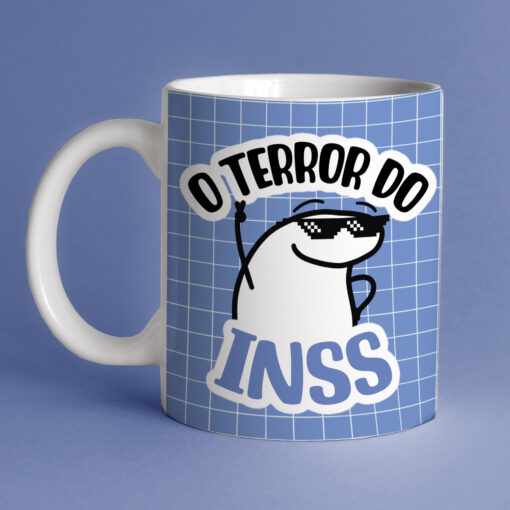 Caneca de Porcelana Pais - O Terror do INSS