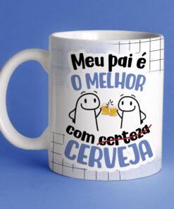 Caneca de Porcelana Pais - O meu pai é o melhor com cerveja