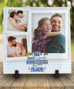 Azulejo Personalizado dia dos Pais - Exemplo de vida