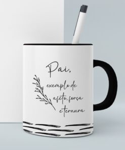 Caneca de Porcelana Pais Minimalistas