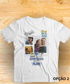 Alternative view of Camisa dia Dos Pais Personalizada com Frase e Foto