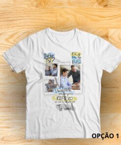 Camisa dia Dos Pais Personalizada com Frase e Foto