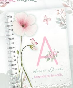 Caderneta de Saúde - Floral Alfabeto