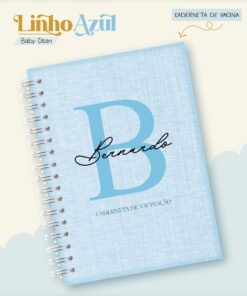 Caderneta de Saúde - Linho Azul Menino