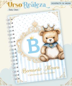 Caderneta de Saúde - Ursinho realeza Alfabeto