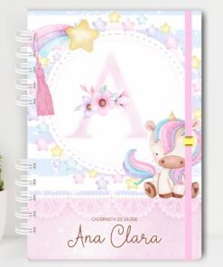 Caderneta de Saúde Unicórnio Alfabeto