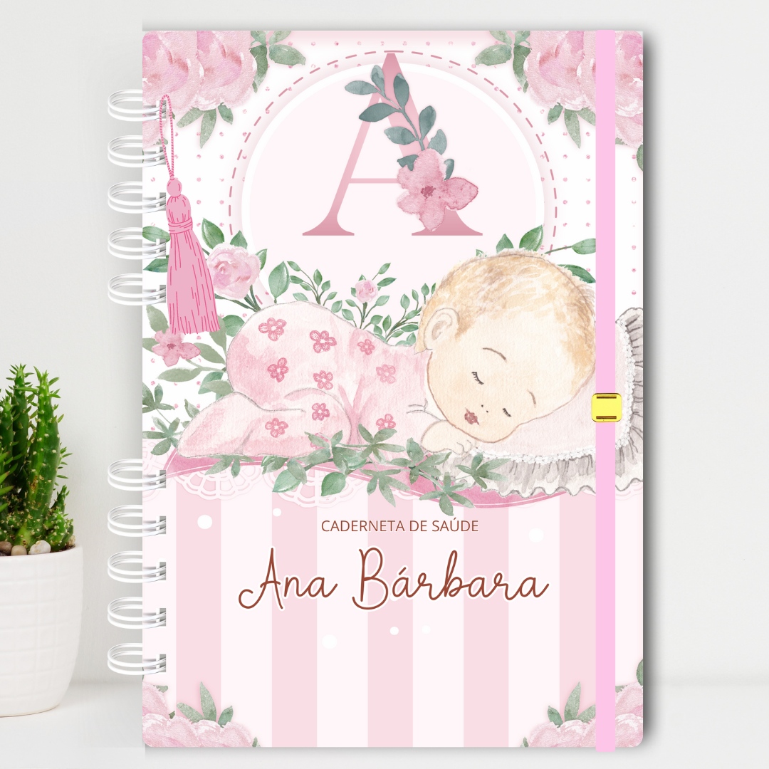 Caderneta de Saúde Alfabeto Bebê Rosa