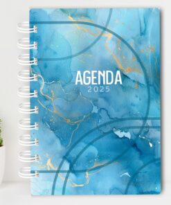 Agenda Azul Aquarela