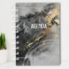 Agenda Cinza Aquarela