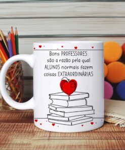 Caneca de Porcelana Professores - Frase 18