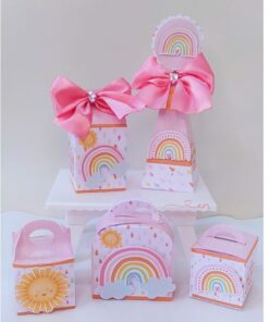 kit Festa Arco Íris Candy Color 30 peças