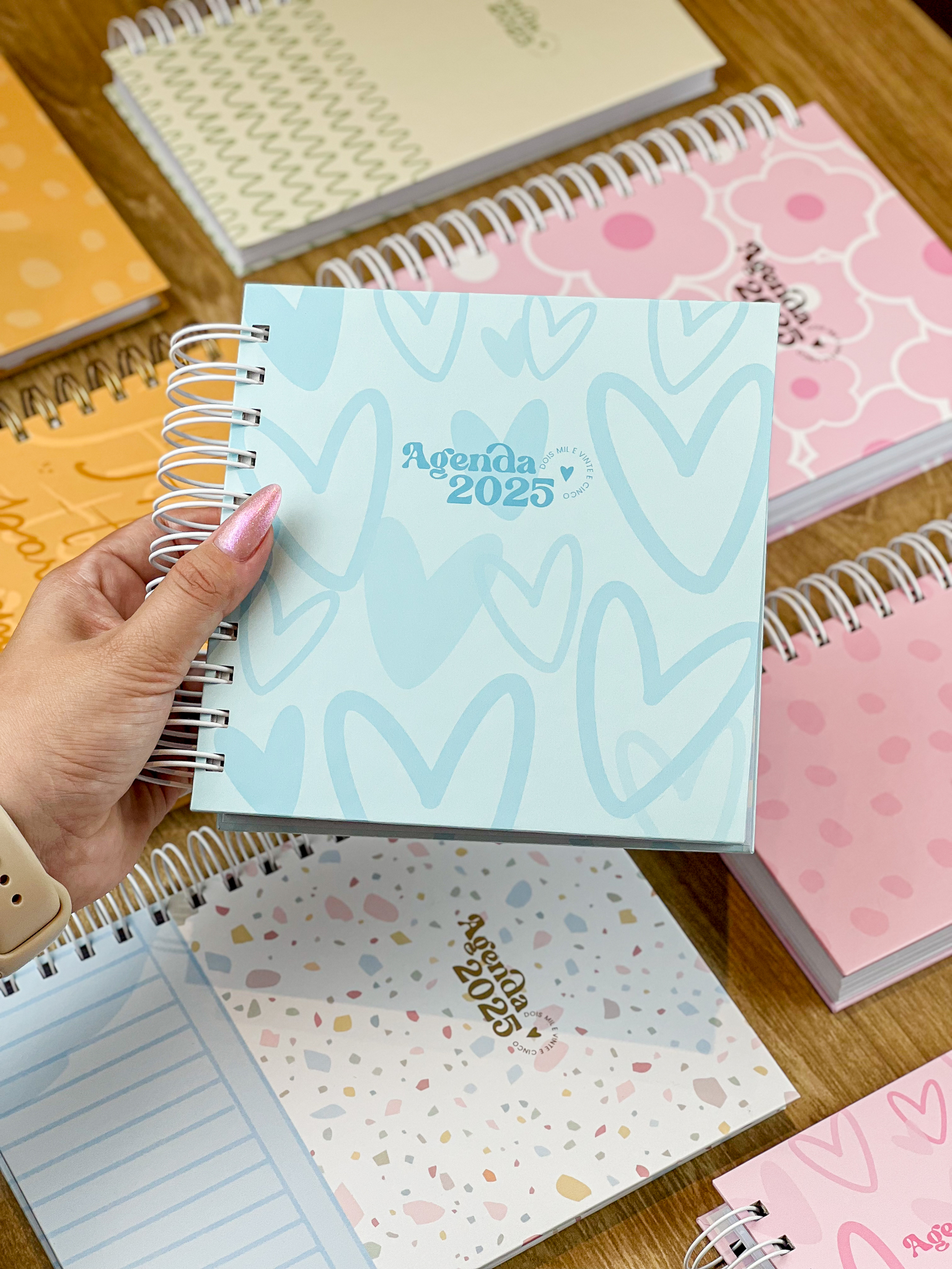 Agenda Quadrada Coleção Candy Color