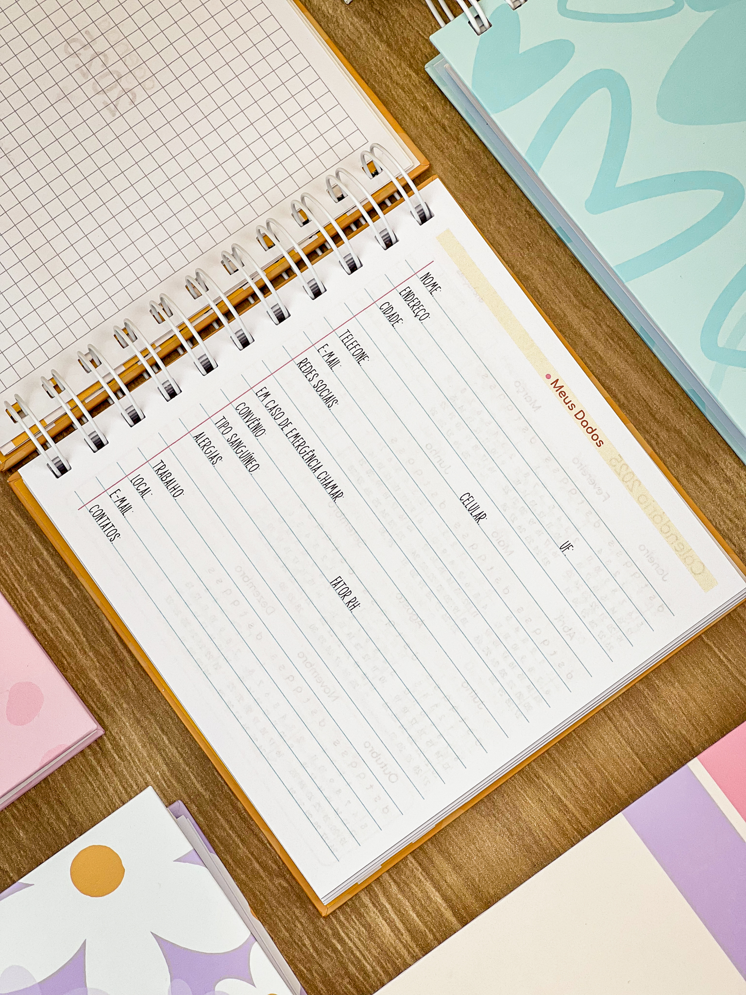 Agenda Quadrada Coleção Candy Color - Imagem 7