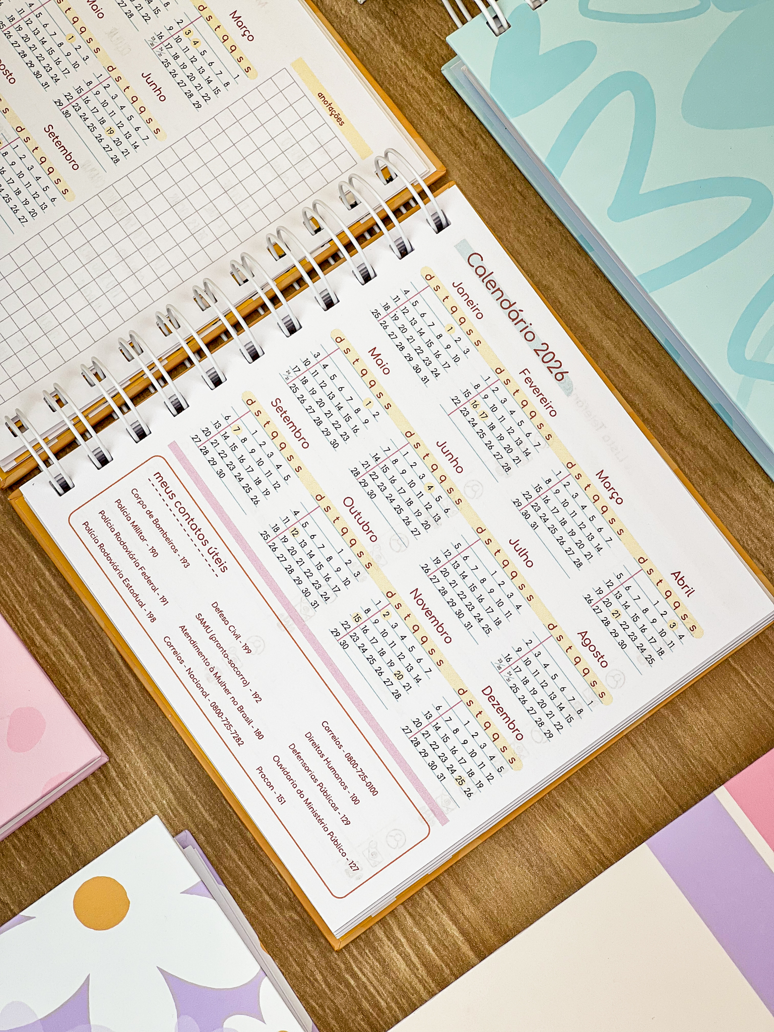 Agenda Quadrada Coleção Candy Color - Imagem 8