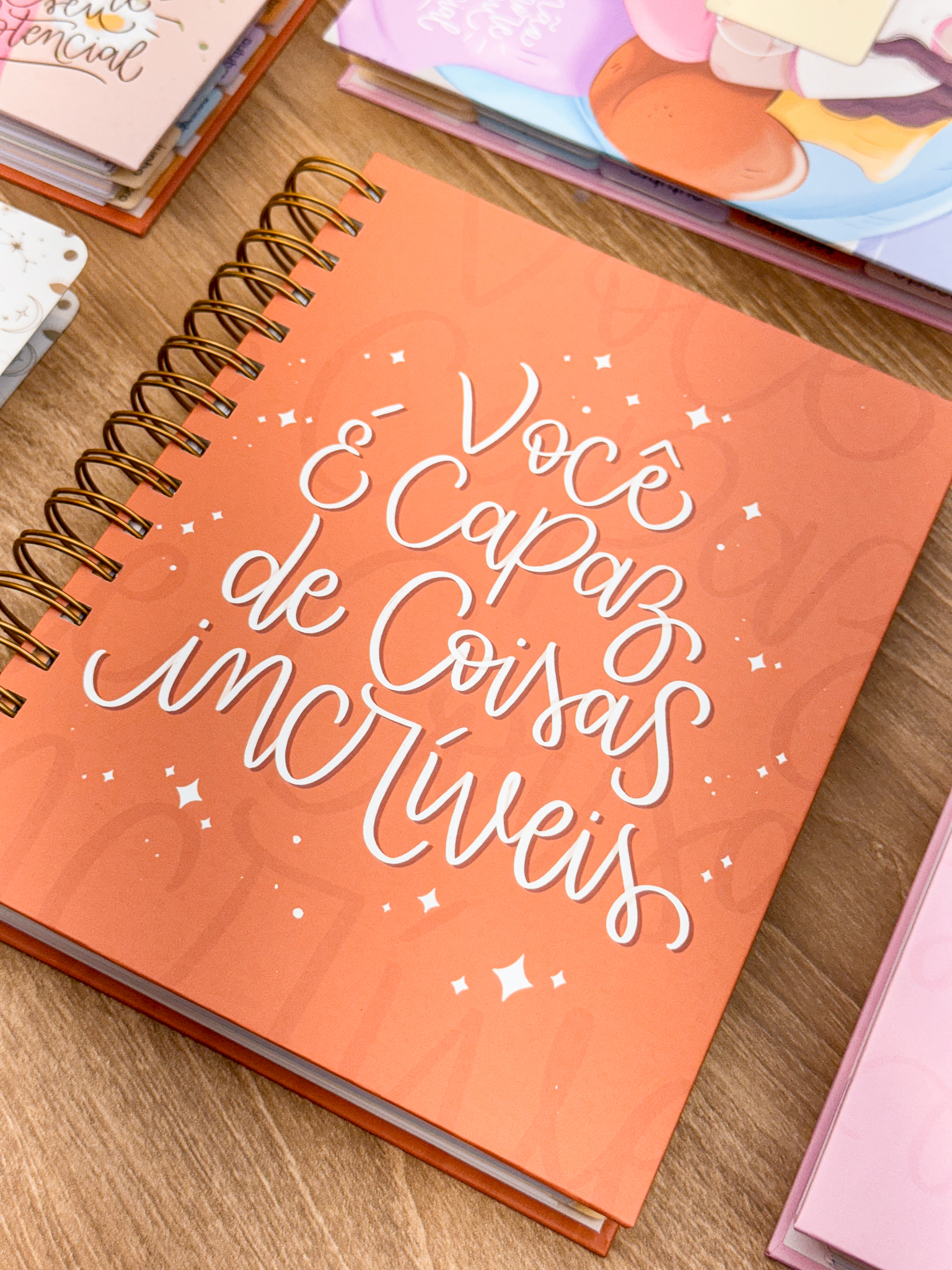 Planner A5 com Divisórias - Você é Capaz de Coisas Incríveis