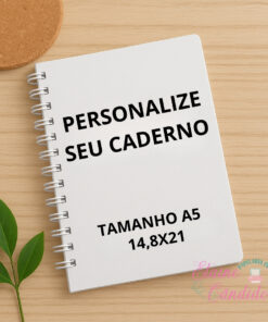 Personalize seu caderno A5