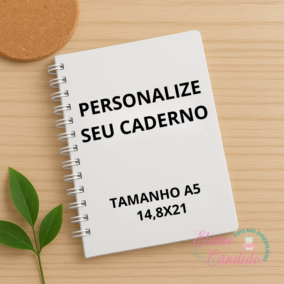 Personalize seu caderno A5