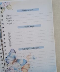 Caderno Tamanho Universitário - Blue Flower 01