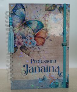 Caderno Tamanho Universitário - Blue Flower 01
