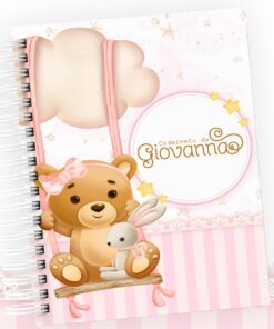 Caderneta de Vacinação - Ursinha no balanço