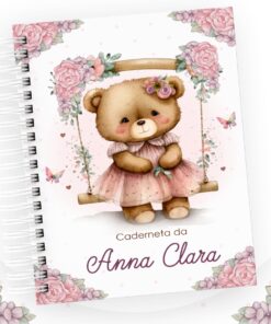 Caderneta de Vacinação - Ursinha no balanço 2