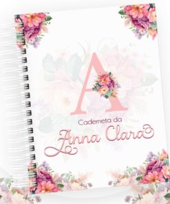 Caderneta de Vacinação - Floral Chic Alfabeto