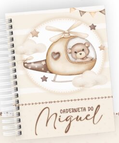 Caderneta de Vacinação - Ursinho Helicóptero