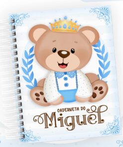 Caderneta de Vacinação - Ursinho Príncipe azul 2