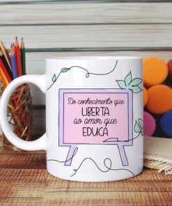 Caneca de Porcelana Professores - Frase 02
