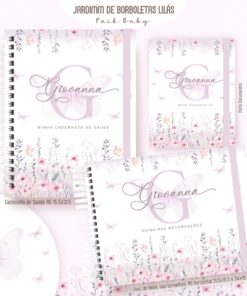 Kit Maternidade - Jardim de Borboletas Lilás