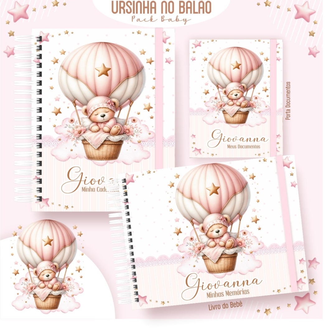Kit Maternidade - Ursinha no balão