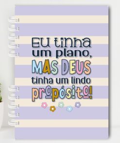 Planner UAU 2025 - Lilás com frase