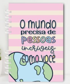 Planner UAU 2025 - Rosa com frase