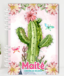 Volta às Aulas - Caderno de Recados - Cactos