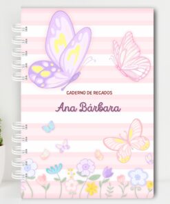 Volta às Aulas - Caderno de Recados - Borboletas