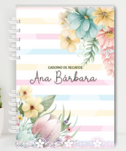 Volta às Aulas - Caderno de Recados - Floral 1