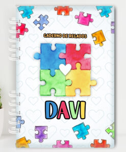 Volta às Aulas - Caderno de Recados - Autismo menino