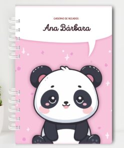 Volta às Aulas - Caderno de Recados - Pandinha